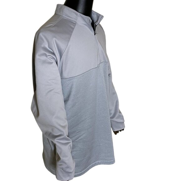 Mens Nike Golf Therma Fit Half-Zip Pullover Shirt Large Gray Lightweight Warm - Picture 4 of 14